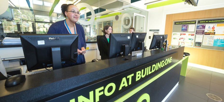 Information point in Building One