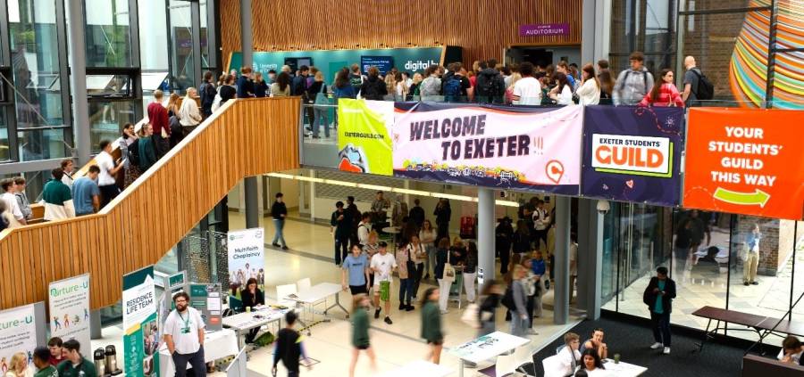Welcome Week in Exeter Forum Street