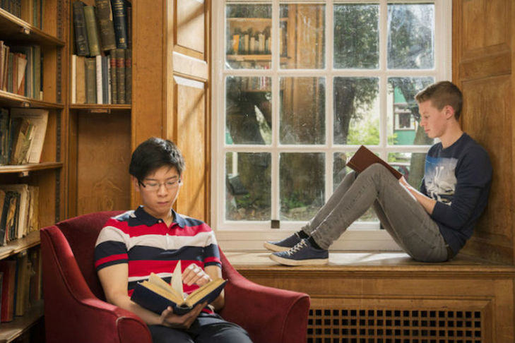 Students in Old Library