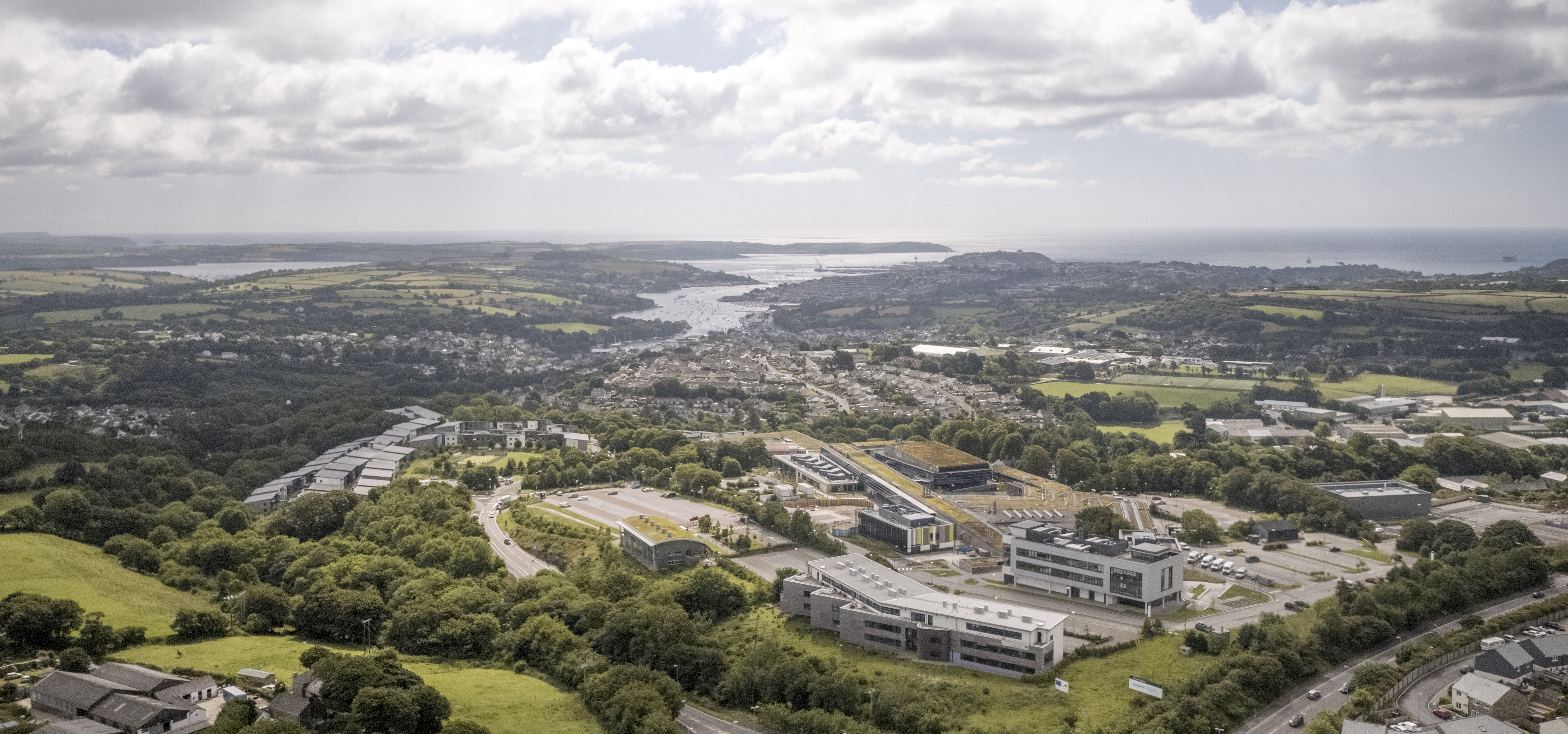 aerial view of campus