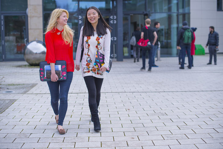 Girls walking