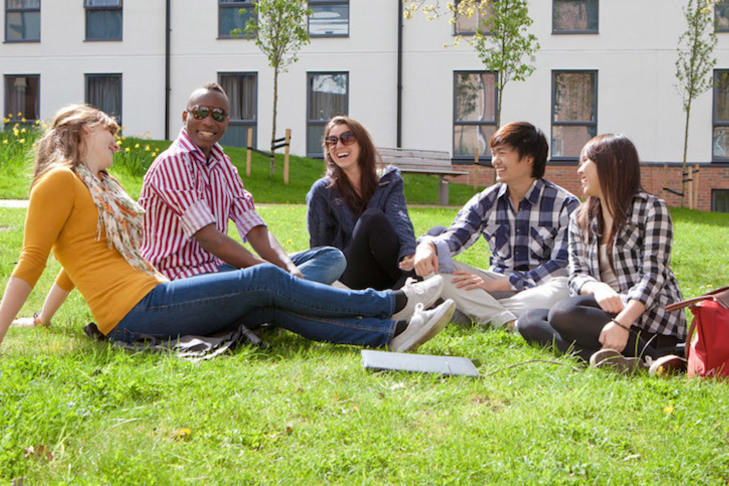 Student group outside