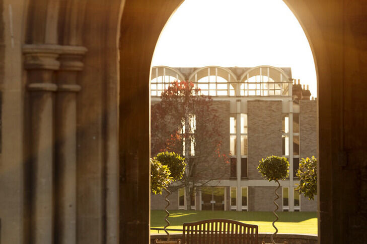 View of the quad from north cloisters 
