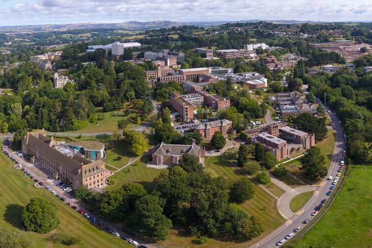 Aerial view of Streatham Campus