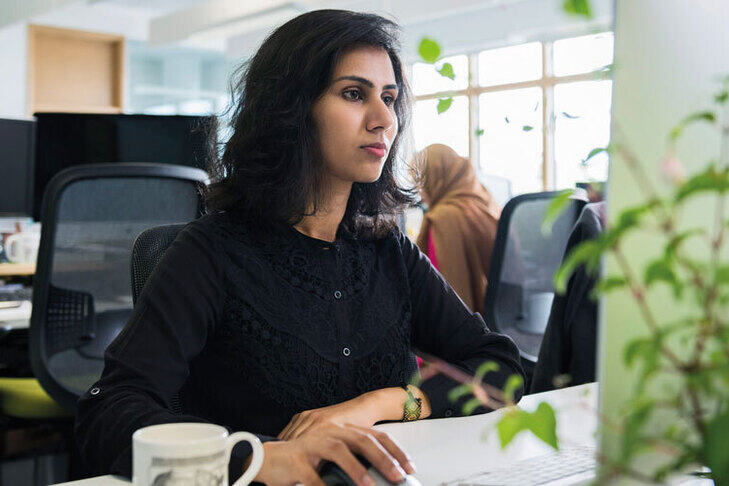 Person on the computer