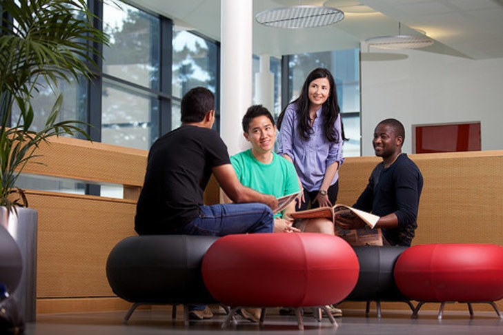 Students sitting in group