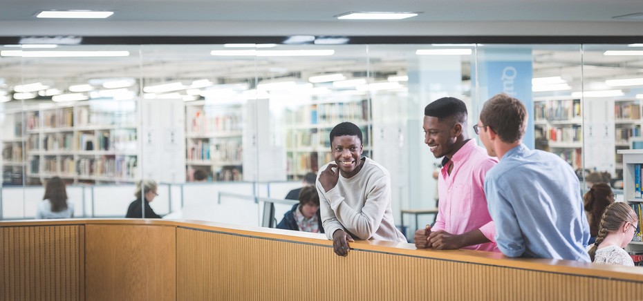students on campus